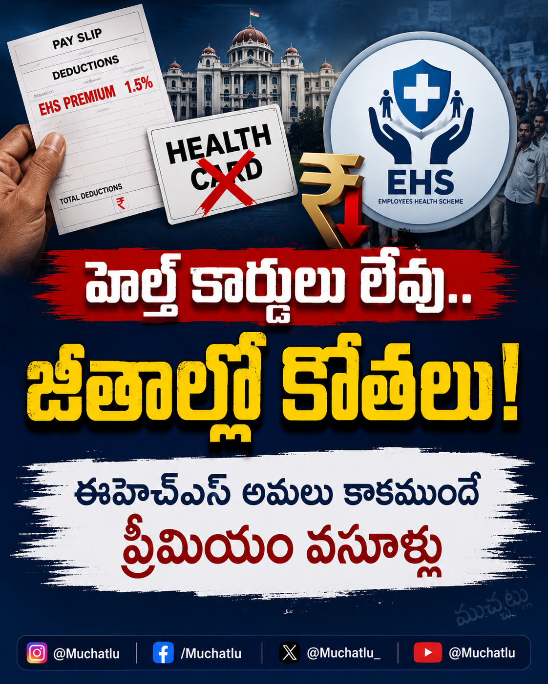 కార్డులు లేవు.. కోతలు మాత్రం మొదలు.. !